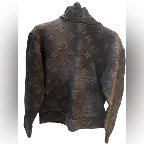 🔥RARE🔥LOUIS VUITTON X VIRGIL ABLOH '2054' 3D MONOGRAM HOODIE - Picture 4 of 15